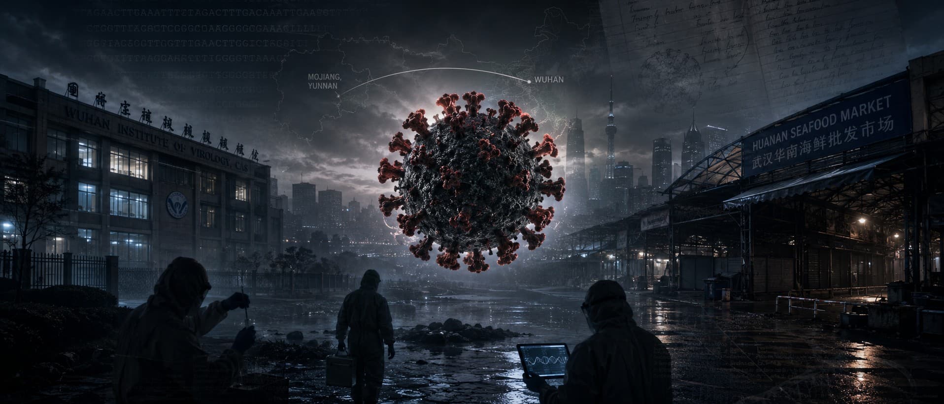 COVID Virus Origins — investigation key art