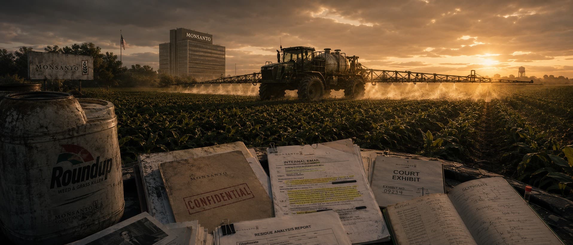 The Glyphosate Conspiracy — investigation key art
